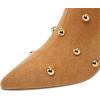 imageFSJ Women Studded Stiletto High Heel Over the Knee Boots Pointed Toe Side Zipper Thigh High Boot Long Fall Winter Sexy Stretch Suede Shoes Size 416 USBrown