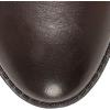 imageFSJ Women Studs Low Stacked Heel Riding Wide Calf Knee High Boots Round Toe Pull On Flats Long Boots Western Zipper Dress Shoes Size 415 USBrown
