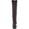 imageFSJ Women Studs Low Stacked Heel Riding Wide Calf Knee High Boots Round Toe Pull On Flats Long Boots Western Zipper Dress Shoes Size 415 USBrown