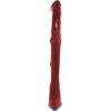 imageFSJ Women Thigh High Boots High Stiletto Heels Side Zipper Glossy Leather Stretch Sexy Over the Knee Boots Pointed Toe Studded Fashion Shoes Size 416 USRed