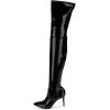 imageFSJ Women Thigh High Long Boots Over The Knee Pointed Toe Fashion High Heels ShoesBlack