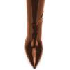 imageFSJ Women Thigh High Long Boots Over The Knee Pointed Toe Fashion High Heels ShoesBrown