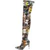 imageFSJ Women Thigh High Long Boots Over The Knee Pointed Toe Fashion High Heels ShoesButterfly