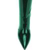 imageFSJ Women Thigh High Long Boots Over The Knee Pointed Toe Fashion High Heels ShoesGreen