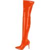 imageFSJ Women Thigh High Long Boots Over The Knee Pointed Toe Fashion High Heels ShoesOrange