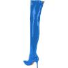 imageFSJ Women Thigh High Long Boots Over The Knee Pointed Toe Fashion High Heels ShoesRoyal Blue