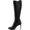 imageFSJ Women Knee High Long Boots Round Toe Stiletto Heel Winter Riding Boots Side Zipper Size 415 USBlack
