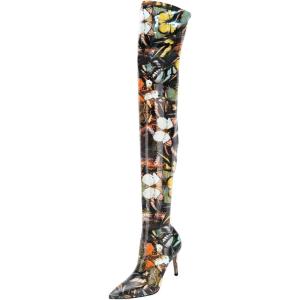 imageFSJ Women Thigh High Long Boots Over The Knee Pointed Toe Fashion High Heels ShoesButterfly