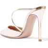 imageFSJ Women Chic Pointy Toe Mules Stiletto High Heels Sandals Strappy Slide Dress Party Wedding Shoes with Buckle Size 415 USGold