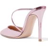 imageFSJ Women Chic Pointy Toe Mules Stiletto High Heels Sandals Strappy Slide Dress Party Wedding Shoes with Buckle Size 415 USPurple