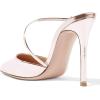 imageFSJ Women Chic Pointy Toe Mules Stiletto High Heels Sandals Strappy Slide Dress Party Wedding Shoes with Buckle Size 415 USRose Gold