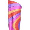 imageFSJ Women Closed Toe Chunky Heel Long Boots Colorful Printed Stretchy Knee High Boots Back Zipper Novel Party Dress Shoes Size 416 USMulticolorpink