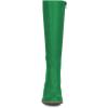 imageFSJ Women Retro Knee High Combat Boots Stacked Block Heels Almond Toe Laceup Zipper Party Winter Boots Shoe Size 415 USGreen