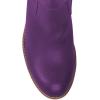 imageFSJ Women Retro Knee High Combat Boots Stacked Block Heels Almond Toe Laceup Zipper Party Winter Boots Shoe Size 415 USPurple
