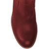 imageFSJ Women Retro Knee High Combat Boots Stacked Block Heels Almond Toe Laceup Zipper Party Winter Boots Shoe Size 415 USWine Red