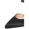 imageFSJ Women Fashion Satin Pointed Toe Sandal Stiletto High Heels Mules Slip On Shoes Size 415 USBlack