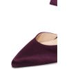 imageFSJ Women Fashion Satin Pointed Toe Sandal Stiletto High Heels Mules Slip On Shoes Size 415 USDark Red