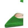 imageFSJ Women Fashion Satin Pointed Toe Sandal Stiletto High Heels Mules Slip On Shoes Size 415 USGreen