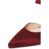 imageFSJ Women Fashion Satin Pointed Toe Sandal Stiletto High Heels Mules Slip On Shoes Size 415 USWine