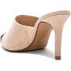 imageFSJ Women Fashion TwoTone Pointed Toe Mules High Heels Pumps Slip On Sandals Shoes Size 415 USBeige