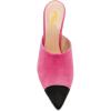 imageFSJ Women Fashion TwoTone Pointed Toe Mules High Heels Pumps Slip On Sandals Shoes Size 415 USHot Pink