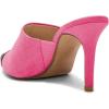imageFSJ Women Fashion TwoTone Pointed Toe Mules High Heels Pumps Slip On Sandals Shoes Size 415 USHot Pink