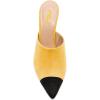 imageFSJ Women Fashion TwoTone Pointed Toe Mules High Heels Pumps Slip On Sandals Shoes Size 415 USYellow