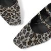 imageFSJ Women Low Cone Heel Mules Velvet Closed Square Toe Pearl Buckle Strap Slip On Pumps Backless Slide Sandals Office Dress Shoes Size 415 USLeopart