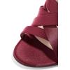 imageFSJ Women Strappy Satin Open Toe Sandals Stiletto High Heels Mules Slip On Shoes Size 415 USWine
