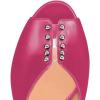 imageFSJ Women Stylish Peep Toe Mules Stiletto High Heels Pumps Slide Sandals Casual Shoes Size 415 USHot Pink