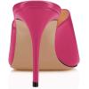 imageFSJ Women Stylish Peep Toe Mules Stiletto High Heels Pumps Slide Sandals Casual Shoes Size 415 USHot Pink