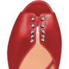 imageFSJ Women Stylish Peep Toe Mules Stiletto High Heels Pumps Slide Sandals Casual Shoes Size 415 USRed