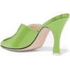 imageWomen Pointed Toe Spool High Heel Mules Pumps Backless Slide Sandals Party Dress Shoes Size 415 USGreen