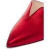 imageWomen Pointed Toe Spool High Heel Mules Pumps Backless Slide Sandals Party Dress Shoes Size 415 USRed