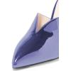 imageWomen Pointed Toe Spool High Heel Mules Pumps Backless Slide Sandals Party Dress Shoes Size 415 USSteel Blue
