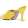 imageWomen Pointed Toe Spool High Heel Mules Pumps Backless Slide Sandals Party Dress Shoes Size 415 USYellow