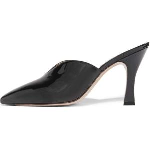 imageWomen Pointed Toe Spool High Heel Mules Pumps Backless Slide Sandals Party Dress Shoes Size 415 USBlack