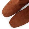 imageFSJ Women Comfy Bows Medium Chunky Heel Square Toe Fancy Lace Up Office Boots Size 415 M USBrown
