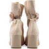imageFSJ Women Comfy Bows Medium Chunky Heel Square Toe Fancy Lace Up Office Boots Size 415 M USWheat