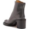imageFSJ Women Comfy Stacked Low Heels Ankle Boots with Front Zipper Round Toe Handmade Shoes Size 415 USBlack 1