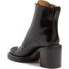 imageFSJ Women Comfy Stacked Low Heels Ankle Boots with Front Zipper Round Toe Handmade Shoes Size 415 USBlack
