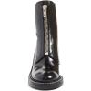 imageFSJ Women Comfy Stacked Low Heels Ankle Boots with Front Zipper Round Toe Handmade Shoes Size 415 USBlack