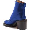 imageFSJ Women Comfy Stacked Low Heels Ankle Boots with Front Zipper Round Toe Handmade Shoes Size 415 USBlue