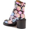 imageFSJ Women Comfy Stacked Low Heels Ankle Boots with Front Zipper Round Toe Handmade Shoes Size 415 USFlower