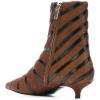 imageFSJ Women Retro Pointed Toe Ankle Booties Kitten Low Heels Office Boots Ladies Comfortable Shoe Size 415 USBrown