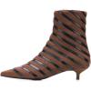 imageFSJ Women Retro Pointed Toe Ankle Booties Kitten Low Heels Office Boots Ladies Comfortable Shoe Size 415 USBrown