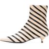 imageFSJ Women Retro Pointed Toe Ankle Booties Kitten Low Heels Office Boots Ladies Comfortable Shoe Size 415 USNude
