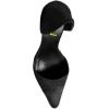 imageFSJ Women Closed Pointed Toe Low Kitten Heel Pumps DOrsay Slip On Comfort Ladies Office Work Shoes Size 415 USBlack