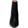 imageFSJ Women Cute Ankle Boots Pointed Toe Crystal High Heel Side Zipper Chunky Block Booties with Daisy Flower Wedding Ballroom Dress Shoes Size 416 USBlack