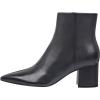 imageFSJ Women Dressy Pointed Toe Ankle Boots Chunky Block Heels Side Zipper Booties Formal Weddng Shoe Size US 415Black